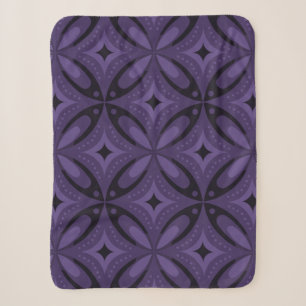 Vintage-Inspired Abstract Geometric Design Sherpa Blanket