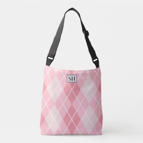 Vintage Inspired Argyle Pattern _ Crossbody Bag