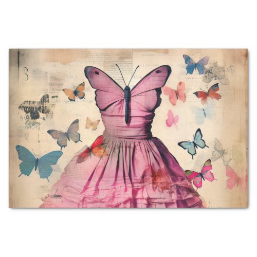 Vintage Inspired Butterflies  Dress Tissue Paper