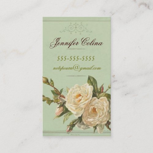 Vintage Inspired Calling Card Business Card Template