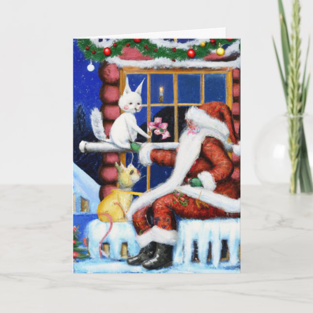 Vintage Inspired Cat Card (Front)