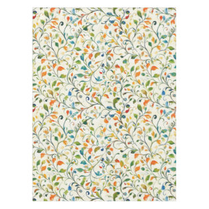 Vintage-Inspired Colorful Paisley Leaf Pattern (2) Tablecloth