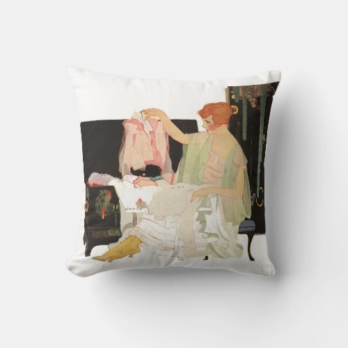 Vintage Inspired Comfy Pillow Throw Pillow