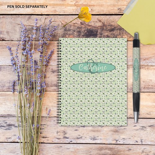 Vintage Inspired Elegant Cream Floral Notebook