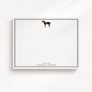 Vintage inspired Equestrian Horse note card