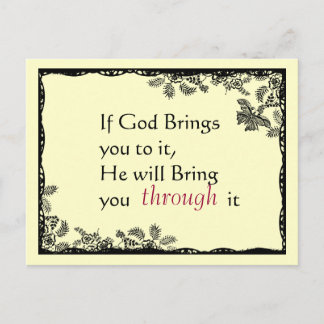 Vintage Inspired Faith Postcard