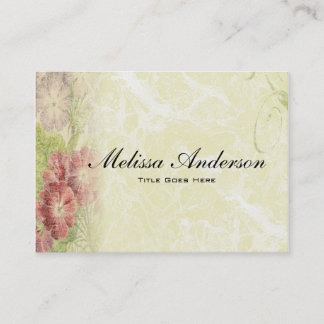 Vintage Inspired Floral Business Card