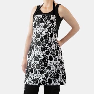 Vintage Inspired Floral Pattern All Over Apron