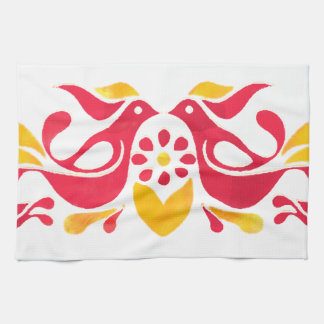 Vintage Inspired Friendship Birds Tea Towel