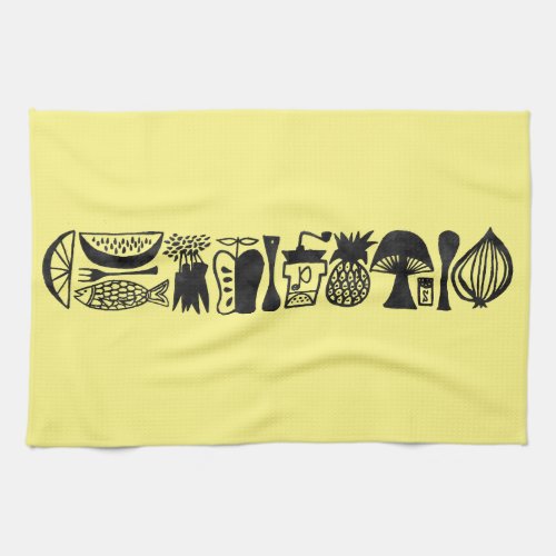 Vintage Inspired Mod Kitchen Tea Towels _ Set of 3