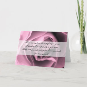 Vintage Inspired Romance Rose Quote Card