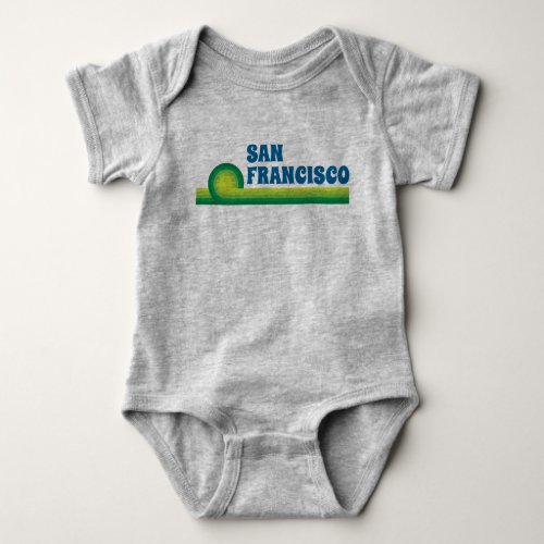 Vintage_Inspired San Francisco Love Baby One_Piece Baby Bodysuit