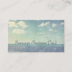 Vintage Inspired Seascape Business Card