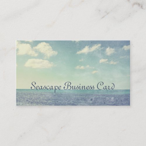 Vintage Inspired Seascape Business Card