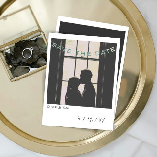 Vintage Instant Photo Save The Date Card