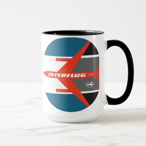 Vintage Interflug Airlines Mug Later Design