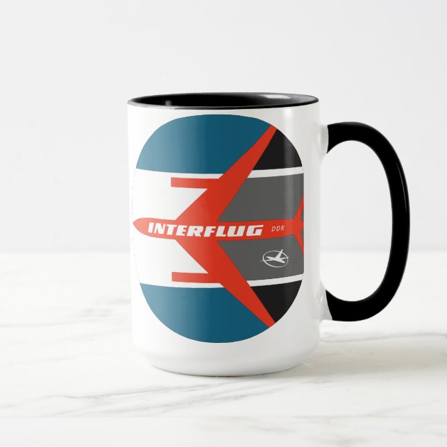Vintage Interflug Airlines Mug (Later Design) (Right)
