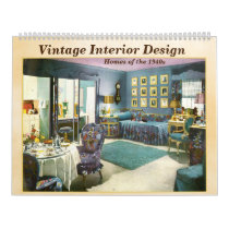 Vintage Interior Designs - 1940s Homes - Calendar