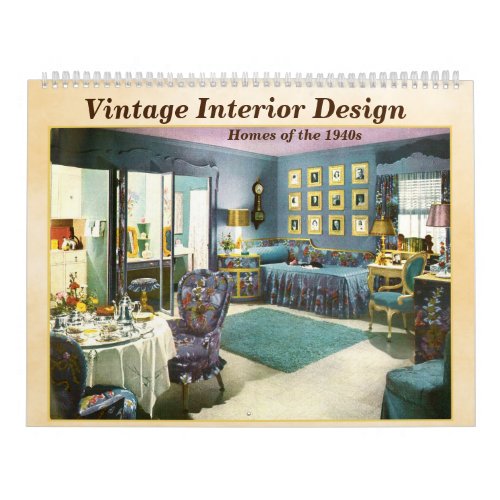 Vintage Interior Designs _ 1940s Homes _ Calendar