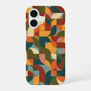 Vintage Interlocking Geometric Forms iPhone 16 Case