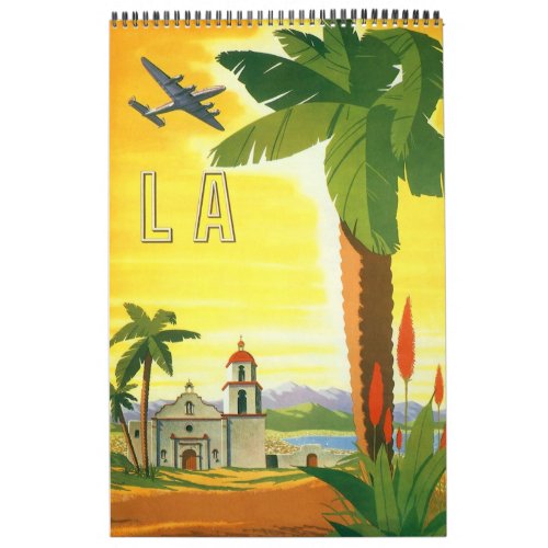 Vintage International Travel Posters Calendar