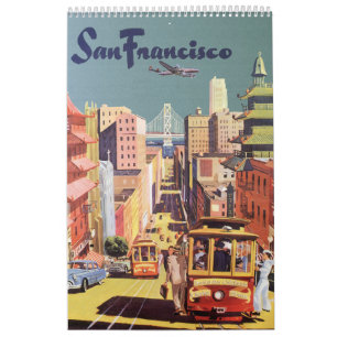 Vintage International Travel Posters Calendar