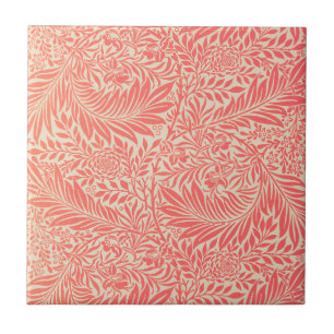 Vintage Intricate Floral Pattern Ceramic Tile