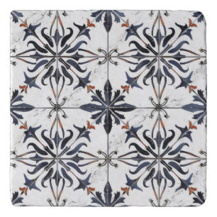 Vintage Intricate Tile Pattern Trivet