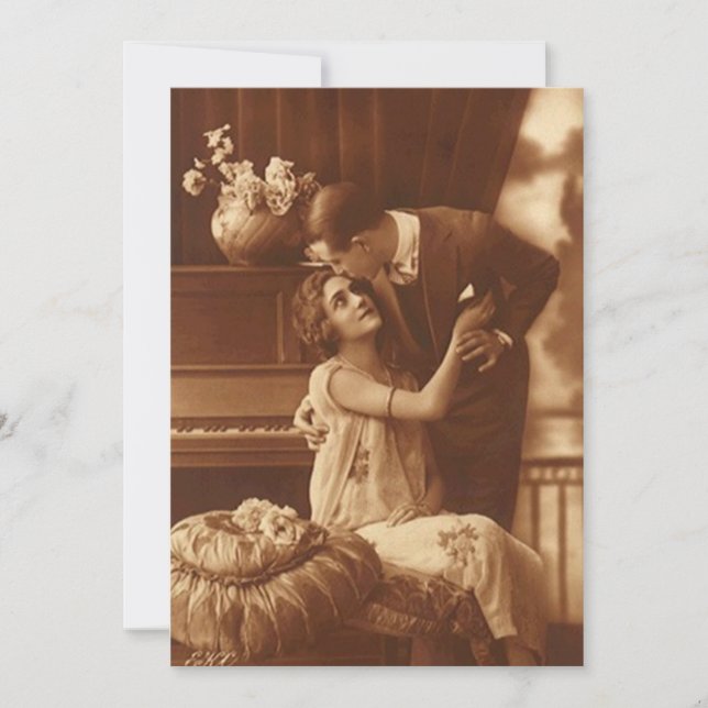 Vintage Invitations Couple Anniversary Engagement (Front)