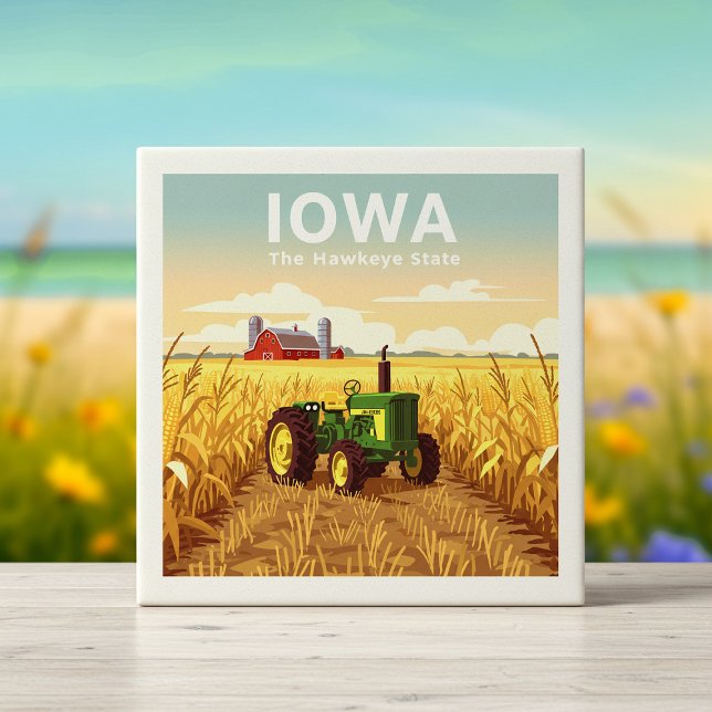 Vintage Iowa Ceramic Tile (Creator Uploaded)
