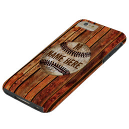 Vintage iPhone 6 PLUS Baseball Case PERSONALIZED