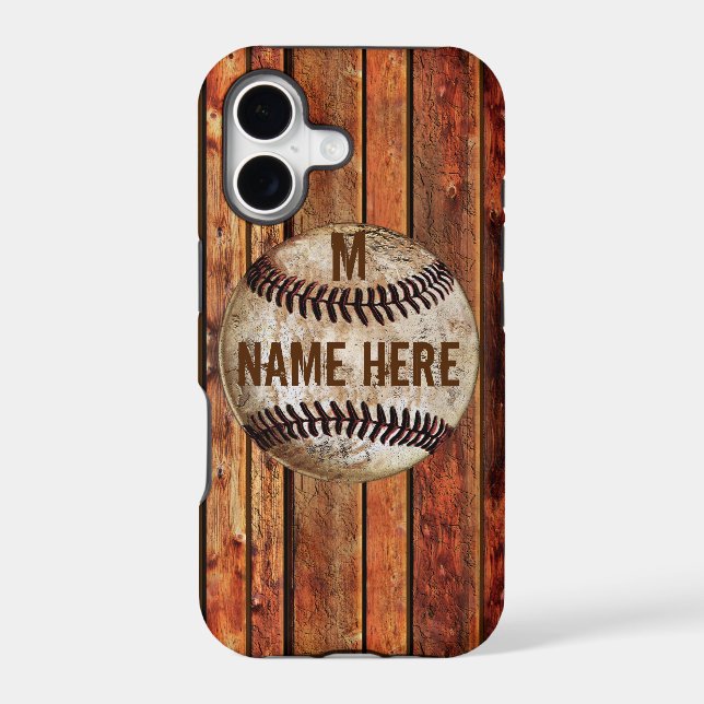 Vintage iPhone 7 PLUS Baseball Case PERSONALIZED (Back)