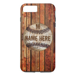 Vintage iPhone 7 PLUS Baseball Case PERSONALIZED
