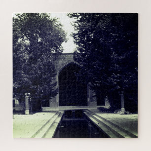 Vintage Iran Isfahan mosque Jigsaw Puzzle