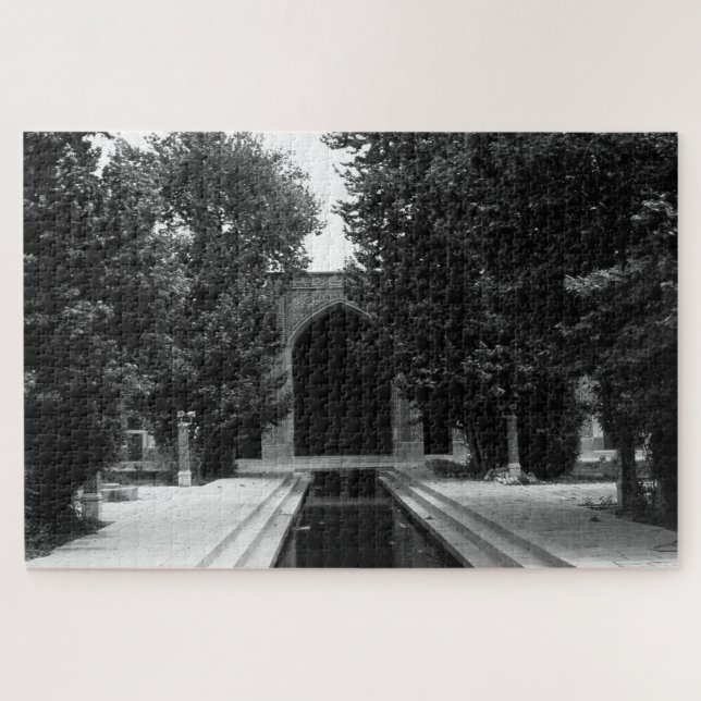 Vintage Iran Isfahan mosque Jigsaw Puzzle (Horizontal)