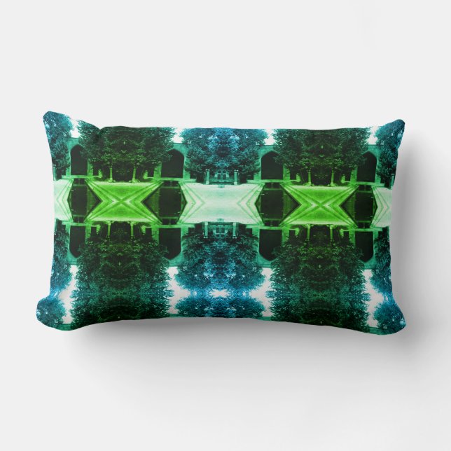 Vintage Iran Isfahan mosque Notebook Lumbar Pillow (Front)