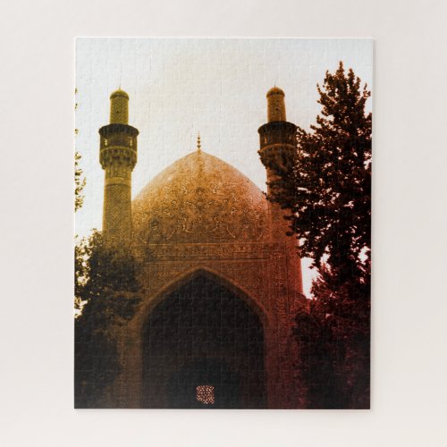 Vintage Iran Isfahan royal mosque Jigsaw Puzzle