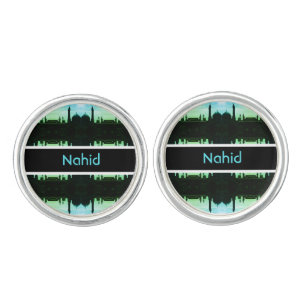 Vintage Iran Qom Mosque of Fatima Cufflinks