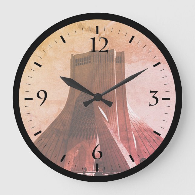 Vintage Iran Tehran Azadi Square Watch Large Clock (Front)