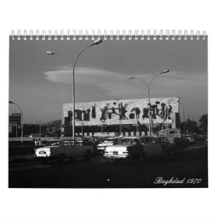 Vintage Iraq baghdad 1970 Calendar