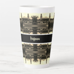 Vintage Iraq Baghdad central railway station 1970 Latte Mug