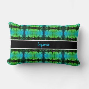 Vintage Iraq Baghdad Gas station at mosque Lumbar Pillow