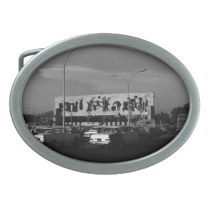 Vintage Iraq Baghdad tahrir square 1970 Oval Belt Buckle