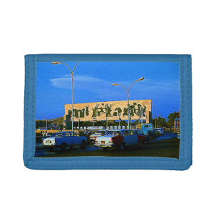 Vintage Iraq Baghdad tahrir square Tri-fold Wallet