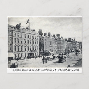 Vintage Ireland, 1905 Sackville Street Dublin Postcard