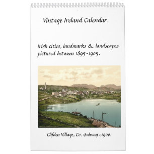 Vintage Ireland, antique Irish images calendar
