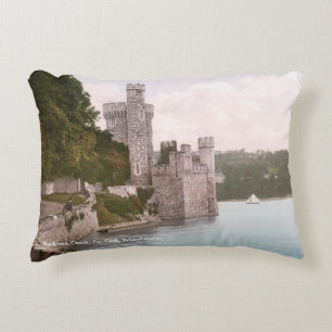 Vintage Ireland, Blackrock castle, Co. Cork Decorative Pillow