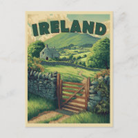 Vintage Ireland Countryside