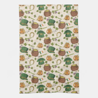 Vintage Ireland Icon Pattern Kitchen Towel