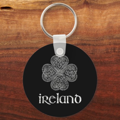 Vintage Ireland Irish Celtic Knot St Patrick Day Keychain